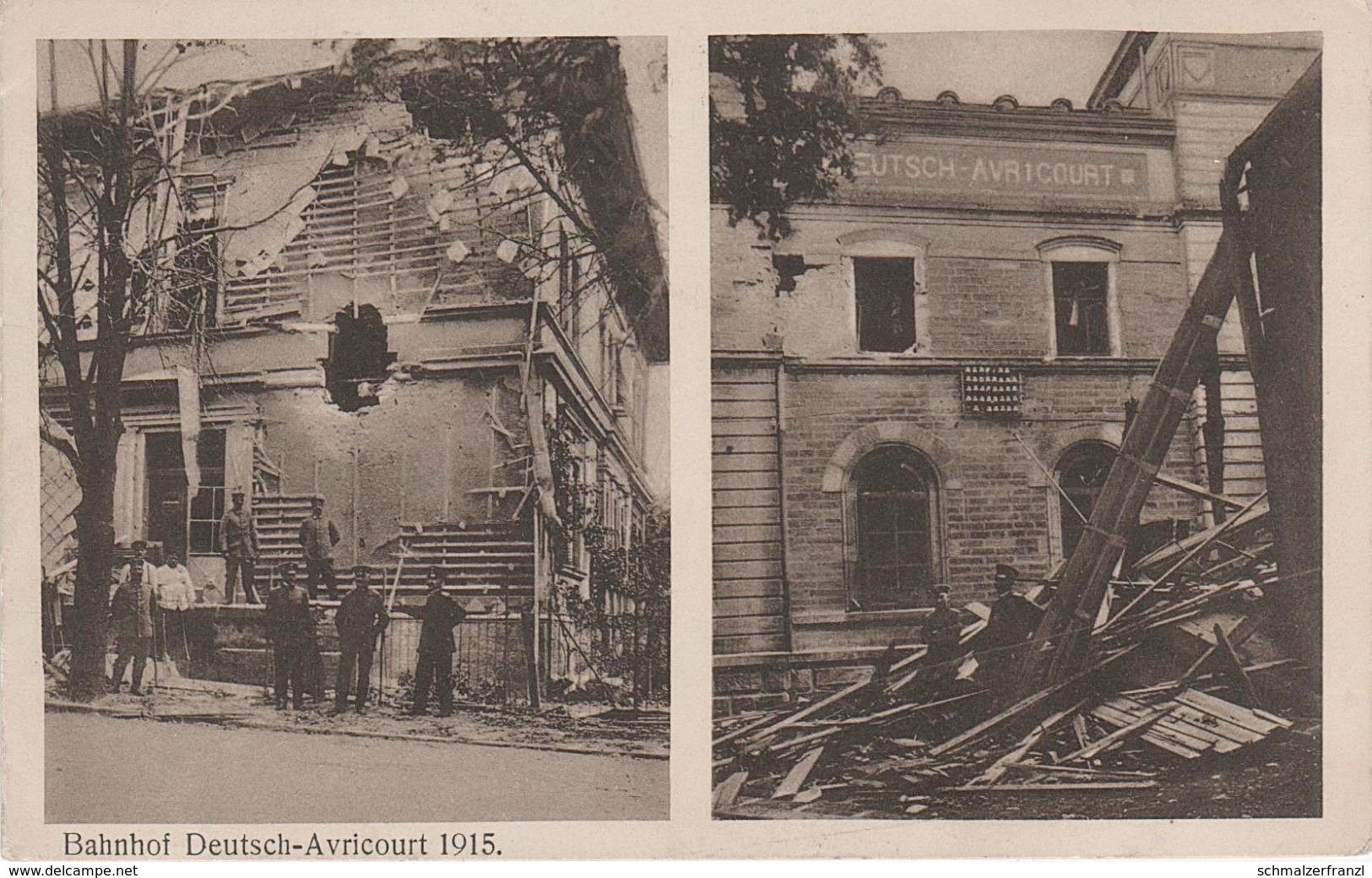 CPA - AK Deutsch Avricourt Bahnhof Gare 1915 Guerre Weltkrieg Militaire Militär Moselle Lothringen Lorraine Feldpost - Lothringen