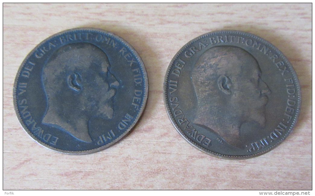 Grande-Bretagne / Royaume-Uni / Angleterre - 5 Monnaies 1878 à 1924 Dont Une En Argent (six Pence) - Collections