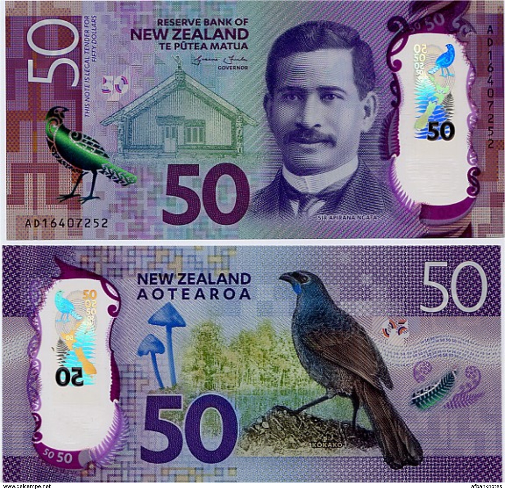 NEW ZEALAND       50 Dollars       P-194       (20)16       UNC - New Zealand