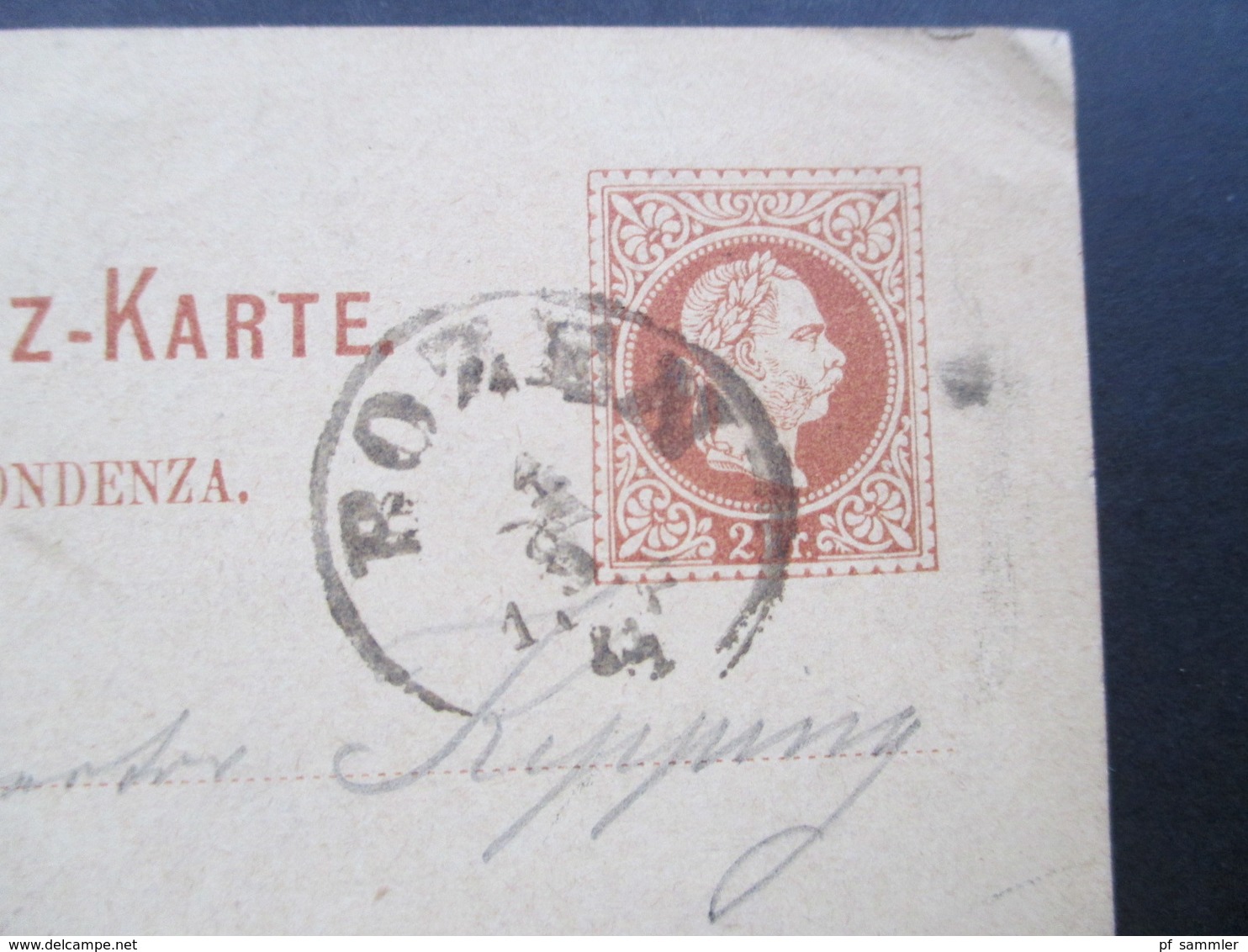 Österreich Um 1881 Ganzsache P 27 (Ital) Stempel K1 Bozen Nach Adorf Gesendet - Briefe U. Dokumente