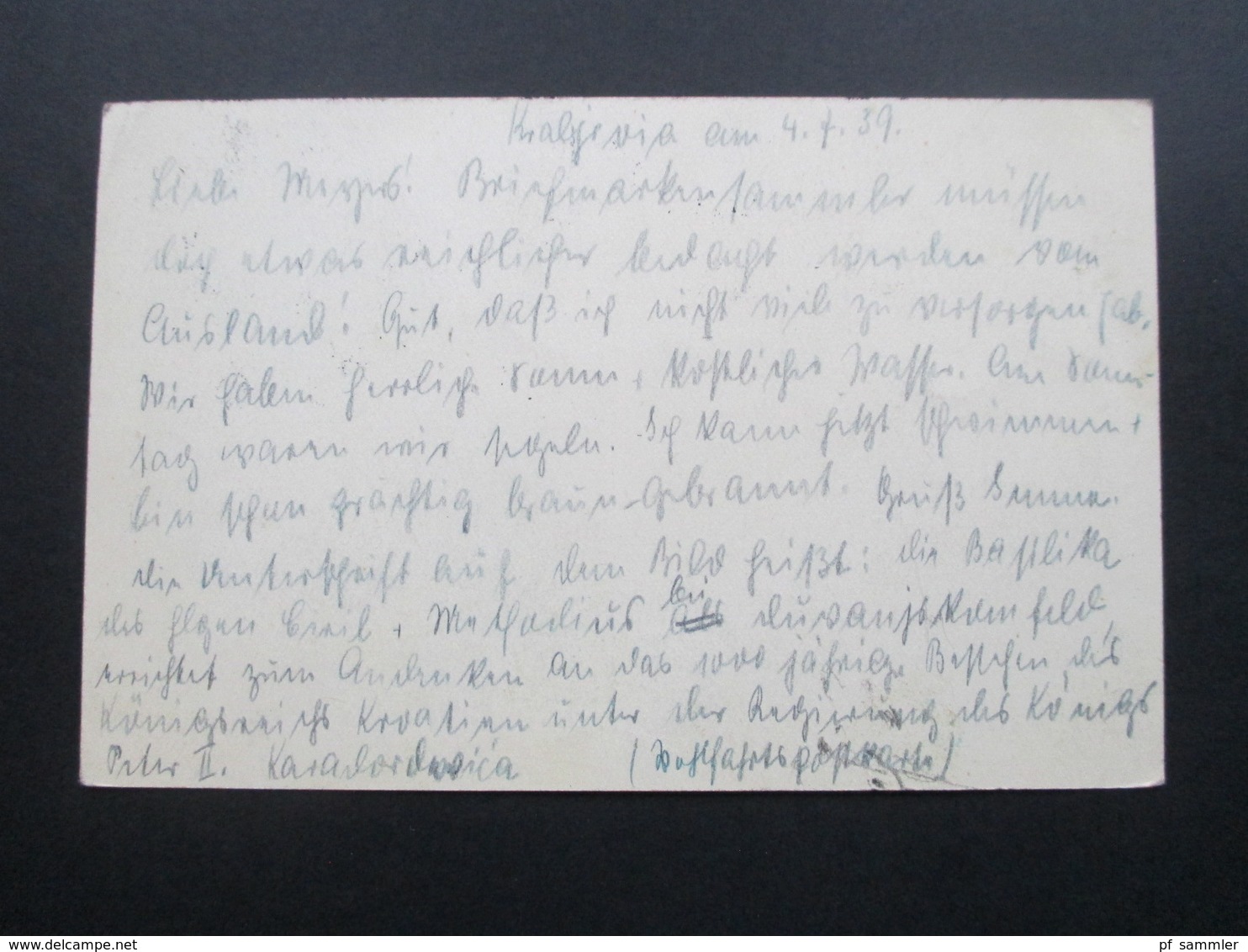 Jugoslawien 1937 / 39 Ganzsache P 79 Mit 2 Zusatzfrankaturen! 1000 Jahr Feier! Gesendet Nach Aue In Sachsen - Lettres & Documents