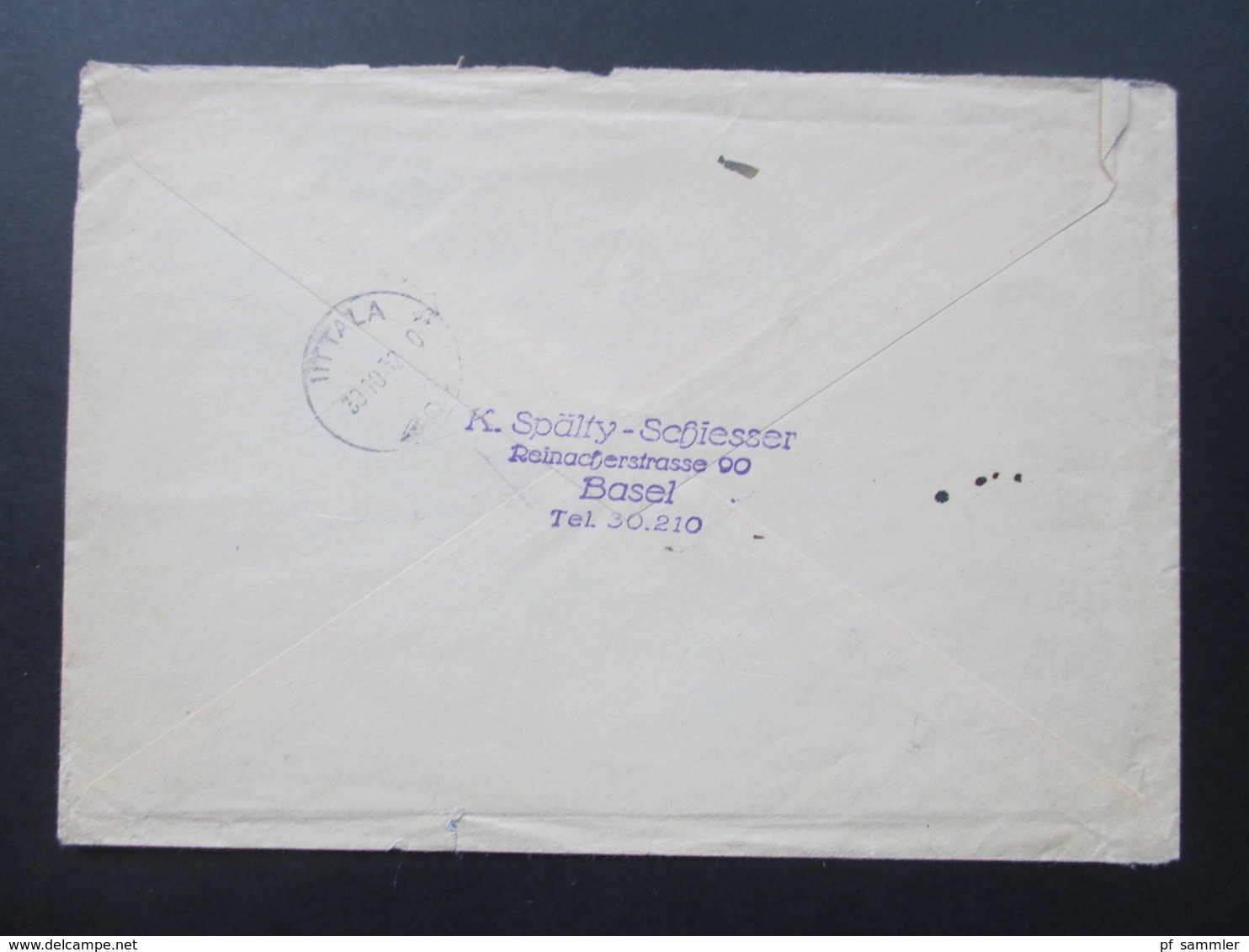 Schweiz 1949 / 52 Zuasammendrucke KZ 17 Und 18 Auf Einem Brief Nach Finnland Helsingfors - Storia Postale