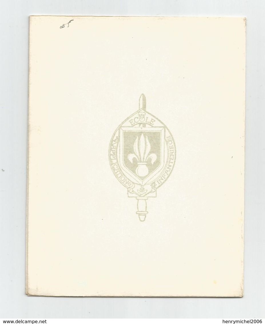 Carte Double Militaria Régiment école D'application D'infanterie Caserne Canclaux - Regimenten