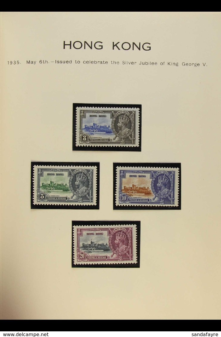 1935 SILVER JUBILEE Complete Mint Collection, Less Egypt British Forces, In Special Stanley Gibbons Album. Fine And Fres - Other & Unclassified