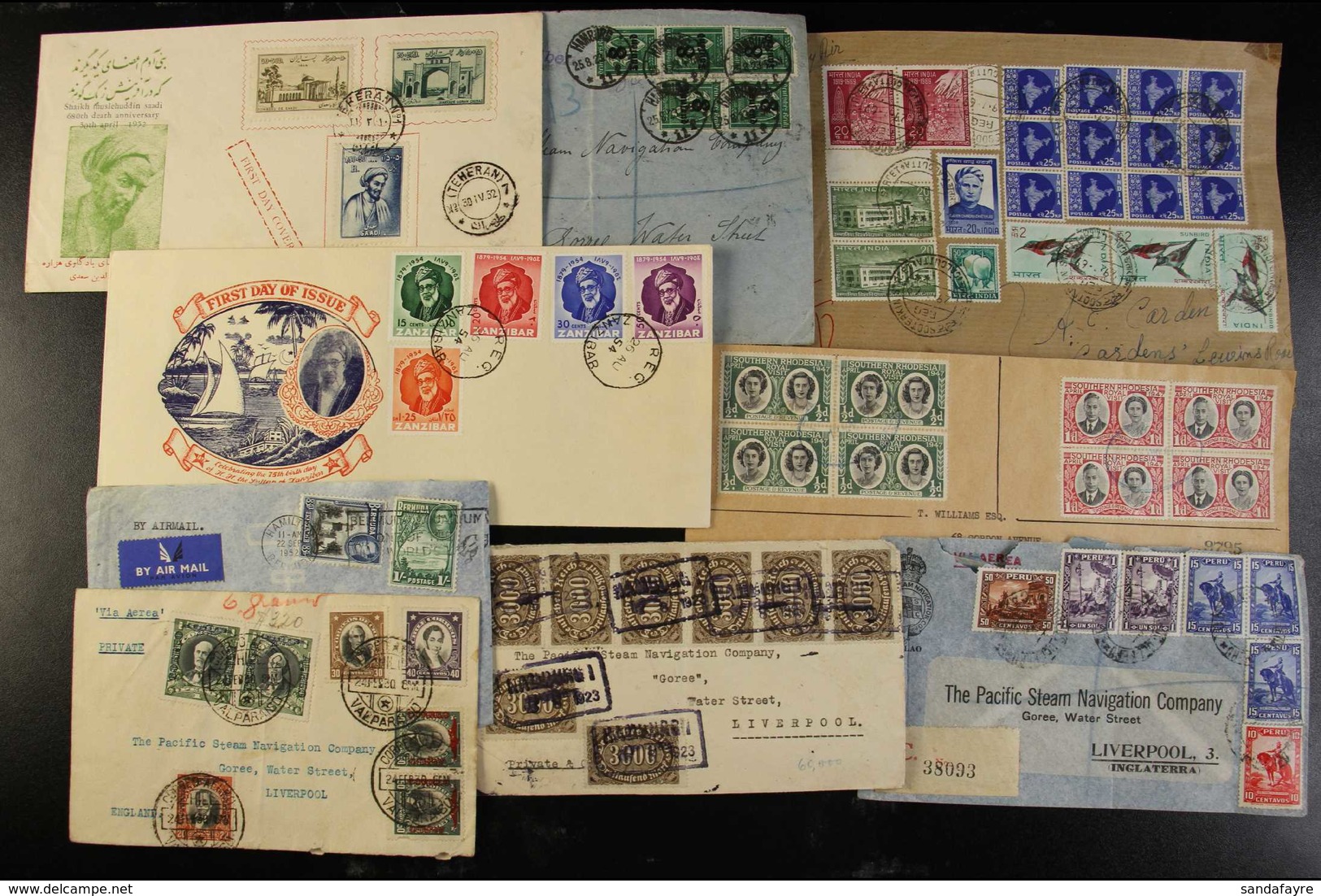 CARDS & COVERS HOARD 1910-2012. A Hefty Box Filled With An Accumulation Of Covers, Commercial Envelopes, Aerogramme, Pic - Sonstige & Ohne Zuordnung