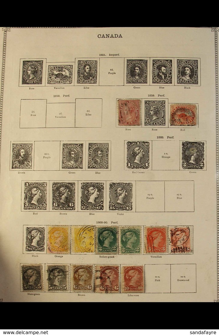 'OLDE TYME' WORLD COLLECTION In An Old Stanley Gibbons 'Ideal' Album (8th Edition For 1840-1914 Pre- WWI Issues), Contai - Other & Unclassified