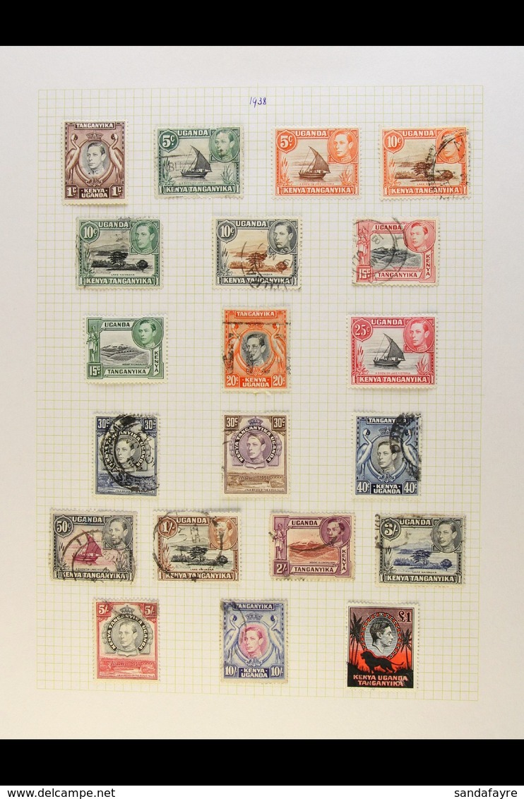 BRITISH AFRICA (EAST)  KGVI COMPREHENSIVE COLLECTION 1936-52 Attractive All Different Mint Or Used Collection On Album P - Otros & Sin Clasificación