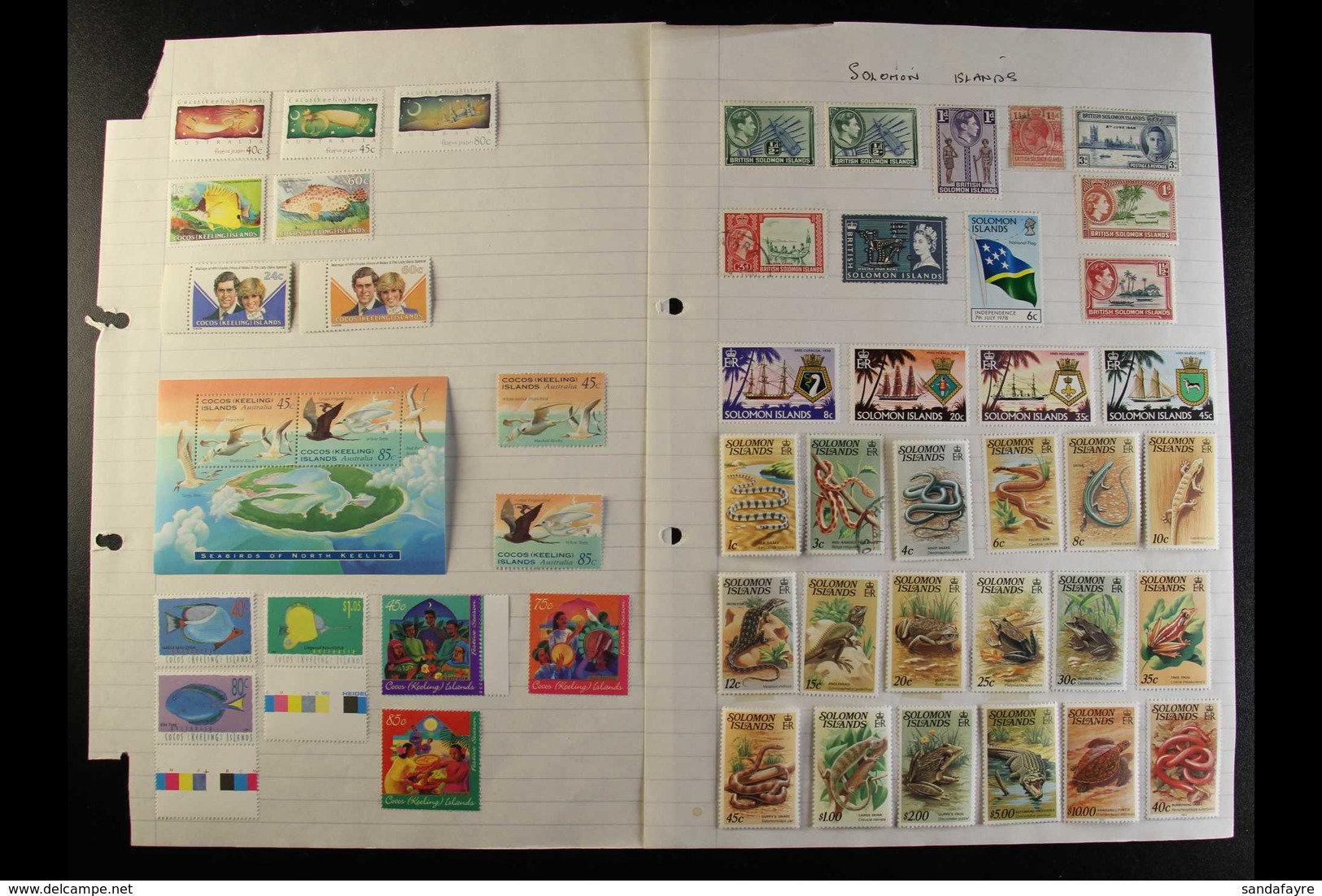 AUSTRALIA & PACIFIC ISLANDS Mostly 1920's-2000's Mint (some Never Hinged) & Used Accumulation On Leaves & Stock Cards An - Andere & Zonder Classificatie