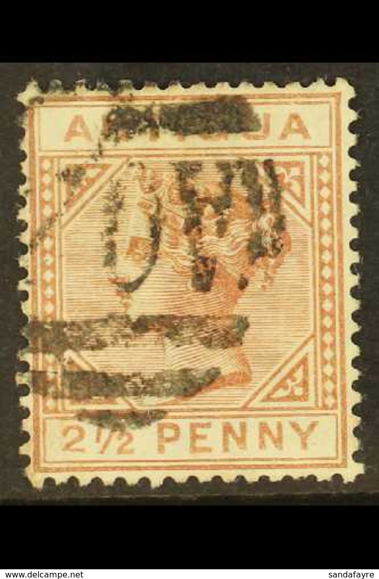 1882 2½d Red-brown Wmk Crown CA, With The LARGE "2" IN "2½" WITH SLANTING FOOT, SG 22b, Used With The Variety Clear, Ful - Sonstige & Ohne Zuordnung