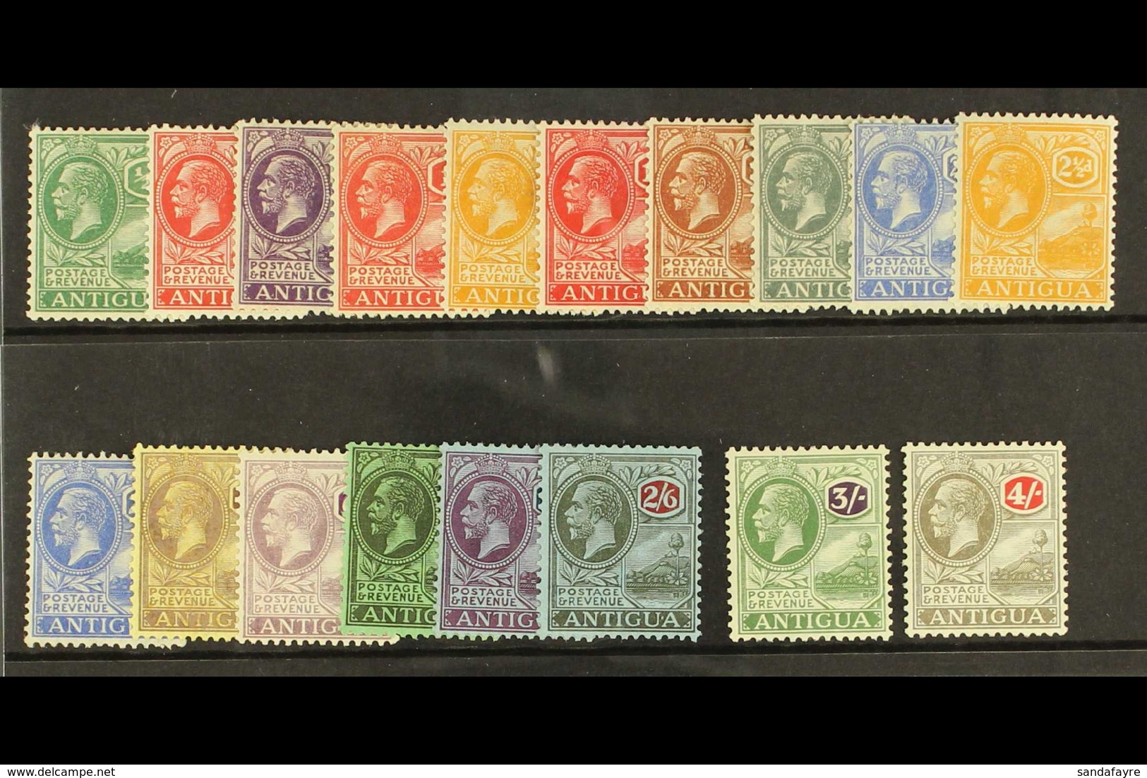 1921-29 Complete Script Set SG 62/80, Incl. Both 1d And 2½d Shades, Fine Mint. (18 Stamps) For More Images, Please Visit - Andere & Zonder Classificatie