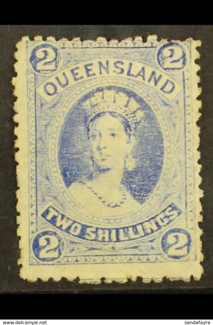 QUEENSLAND 1882-95 2s  Bright Blue, Watermark W5 On Thin Paper, SG 152, Mint. For More Images, Please Visit Http://www.s - Autres & Non Classés