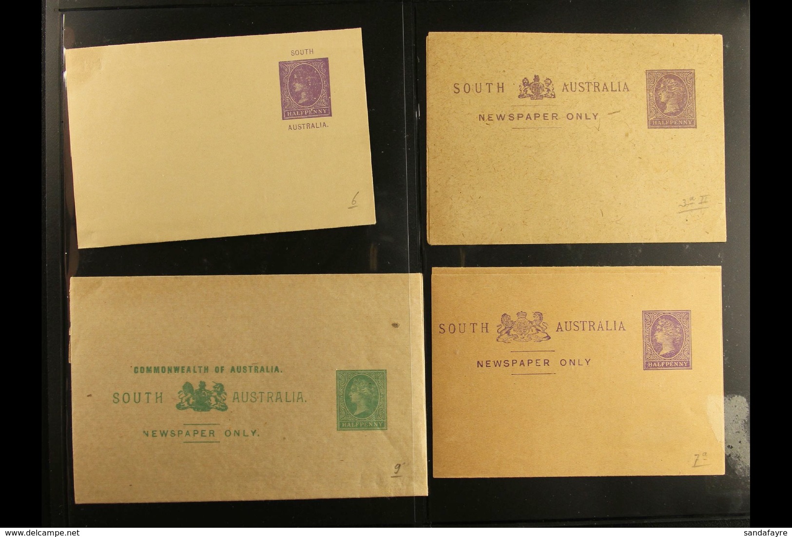 SOUTH AUSTRALIA POSTAL STATIONERY 1880's-1900's All Different Unused Collection Of Postal Cards Inc Illustrated Items, R - Andere & Zonder Classificatie