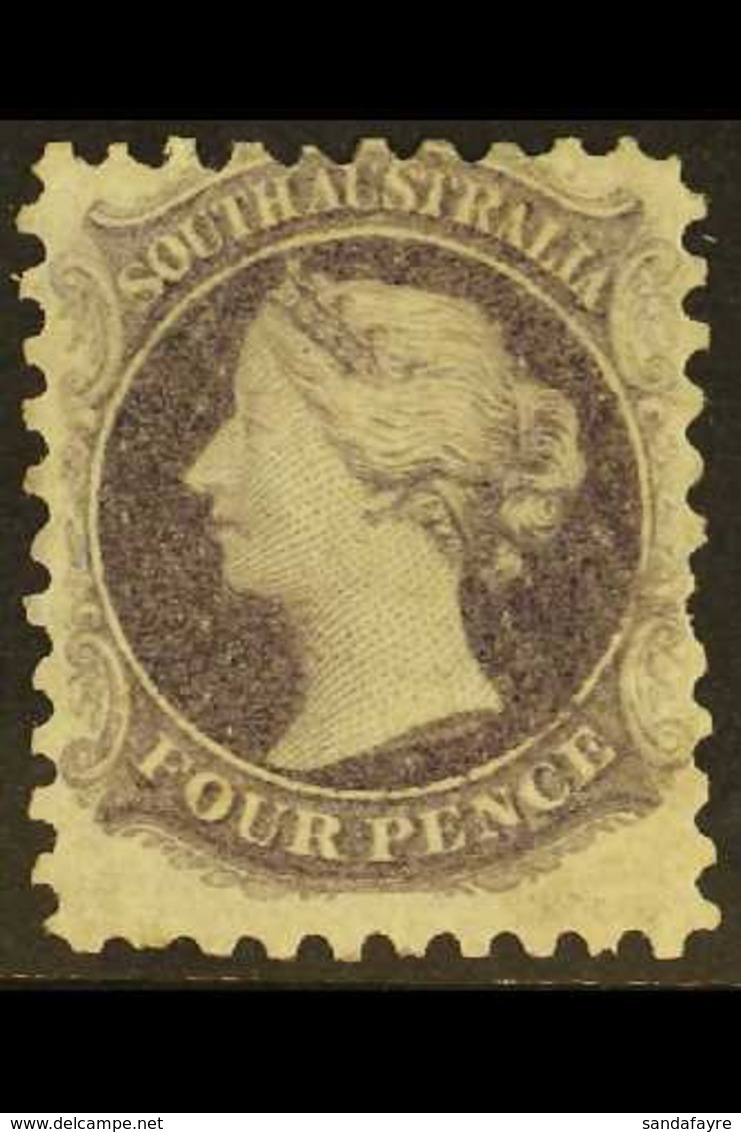 SOUTH AUSTRALIA 1871 4d Dull Lilac Perf 10, Wmk V Over Crown, SG 111, Mint With A Couple Of Natural Gum Cracks And A Pul - Other & Unclassified