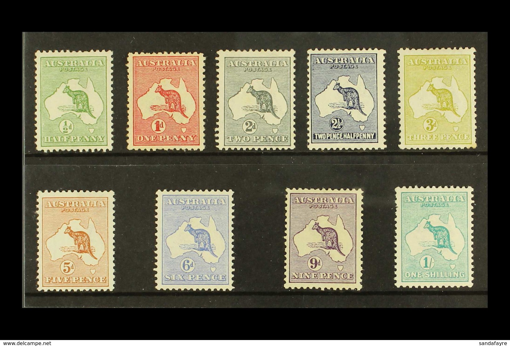 1913-14 Roos First Wmk Set Complete To 1s, SG 1/11, Mint, Fresh Colours, Few Minor Faults / Wrinkles But Overall Pleasin - Autres & Non Classés