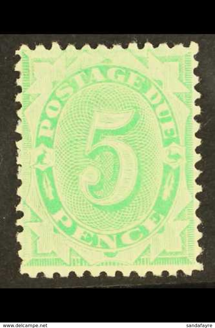 POSTAGE DUES 1902-04 5d Emerald-green Perf 11½,12, SG D17, Fine Mint, Very Fresh. For More Images, Please Visit Http://w - Andere & Zonder Classificatie