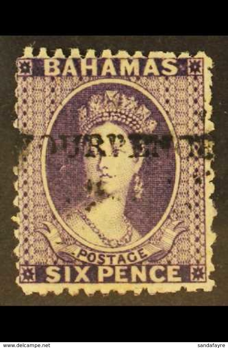 1883 "FOURPENCE" On 6d Violet, SG 45, Mint. For More Images, Please Visit Http://www.sandafayre.com/itemdetails.aspx?s=6 - Sonstige & Ohne Zuordnung