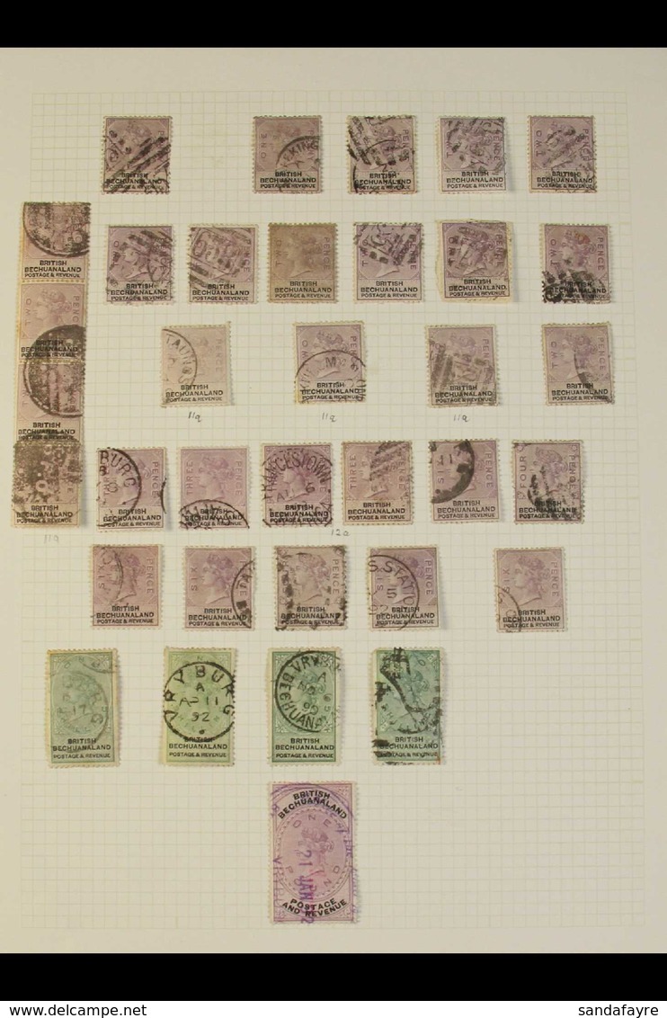 1885-1953 USED COLLECTION With Some Light Duplication, Strength In QV Issues. Note British Bechuanaland 1855-57 Wmk CC 4 - Sonstige & Ohne Zuordnung