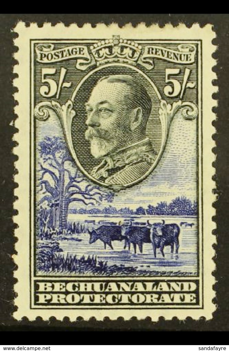 1932 5s Black And Ultramarine "Baobab Tree And Cattle", SG 109, Fine Mint. For More Images, Please Visit Http://www.sand - Sonstige & Ohne Zuordnung