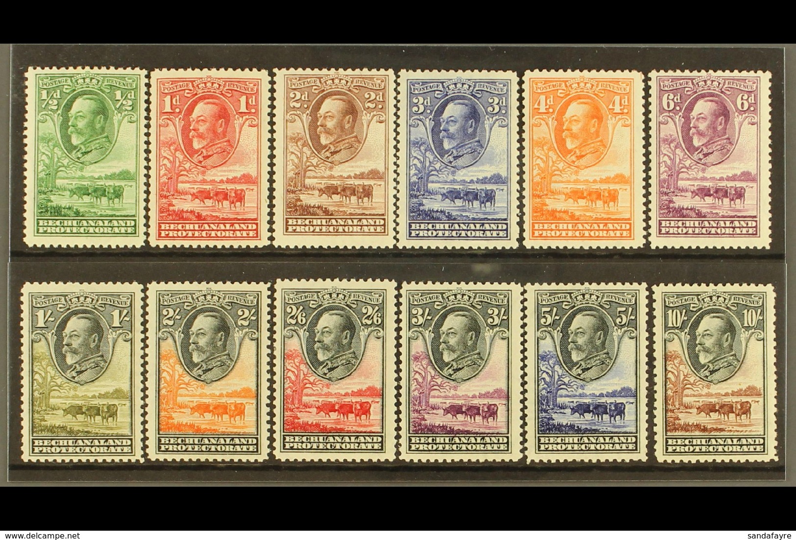 1932 KGV "Baobab Tree & Cattle" Complete Set, SG 99/110, Fine Mint (12 Stamps) For More Images, Please Visit Http://www. - Other & Unclassified