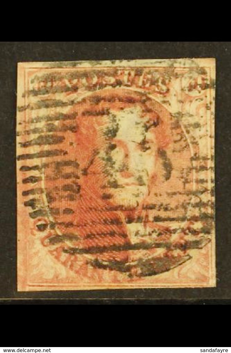 1849 40c Carmine IMPERF, SG 5 (Michel 5A), Fine Lightly Used With 4 Small To Large Margins, Fresh Original Colour & Cent - Andere & Zonder Classificatie