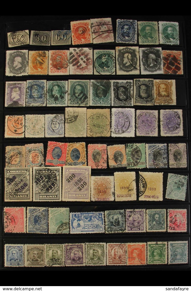 1844-1969 USED COLLECTION On Stock Pages, Mostly All Different, Includes 1844-46 60r, 1866 To 500r, 1878-79 To 200r (x2) - Sonstige & Ohne Zuordnung