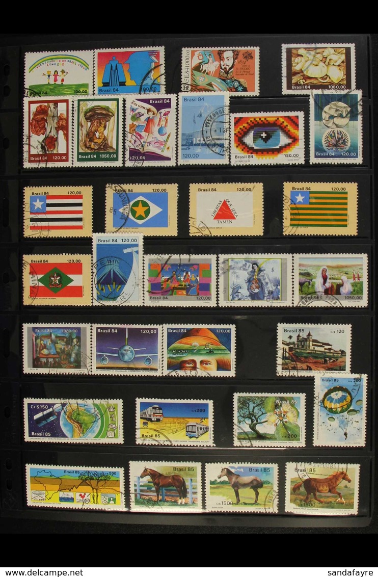 1970-1997 FINE USED COLLECTION On Stock Pages, Virtually ALL DIFFERENT, Fine & Fresh Condition. (approx 1,200 Stamps & 6 - Otros & Sin Clasificación