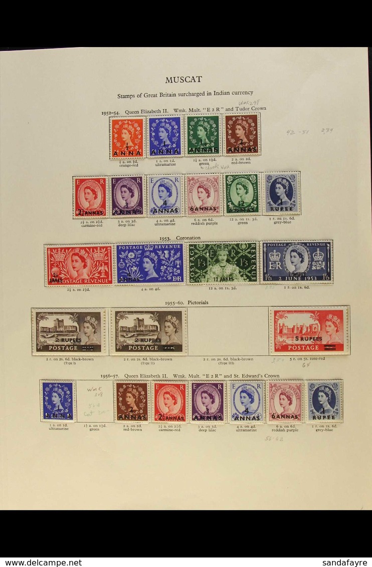 1952-61 NEVER HINGED MINT A Most Useful Range Presented In Mounts On Printed Pages, Highly Complete For The Period In Su - Bahrein (...-1965)