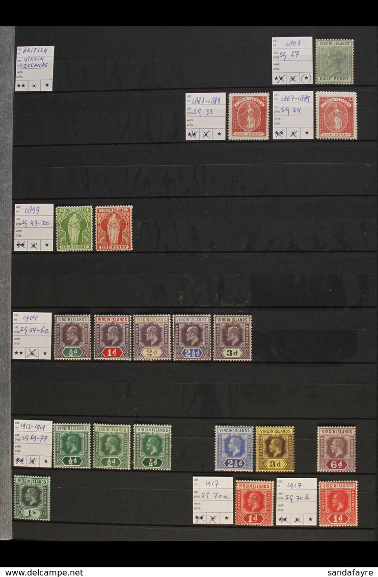 1883-1970 FINE MINT / NEVER HINGED MINT COLLECTION Includes A Range Of QV To KGV Issues With 1935 Silver Jubilee Set, KG - Britse Maagdeneilanden