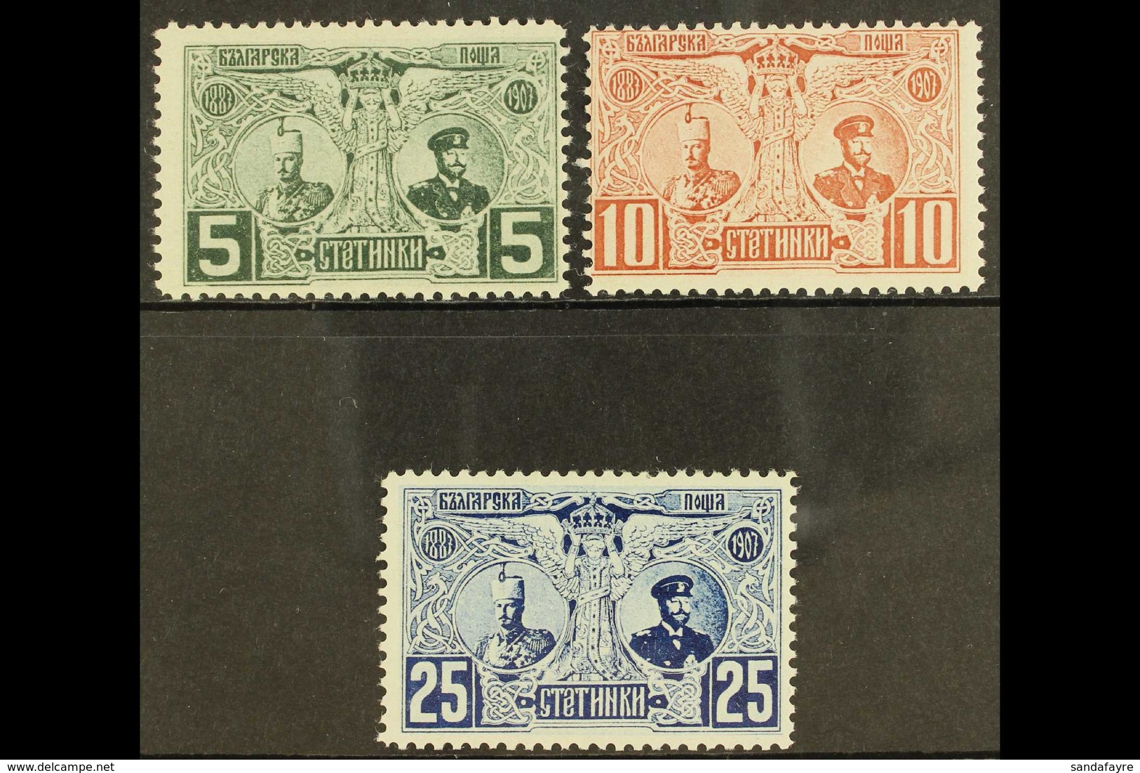 1907 20th Anniversary Of Ferdinand I Complete Set, Mi 66/68, Fresh Never Hinged Mint. (3 Stamps) For More Images, Please - Other & Unclassified