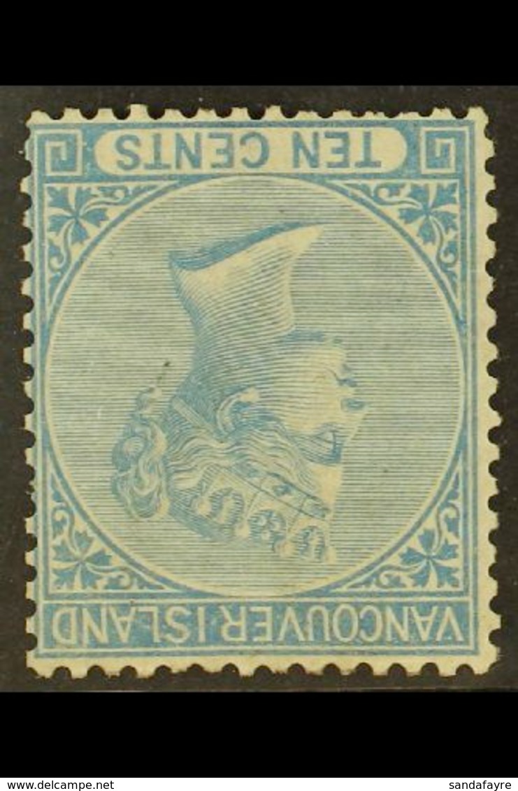 1865 10c Blue, Perf 14, Variety "wmk Inverted", SG 14w, Very Fine Mint Part Og. Lovely Example Of This Elusive Stamp. Fo - Andere & Zonder Classificatie
