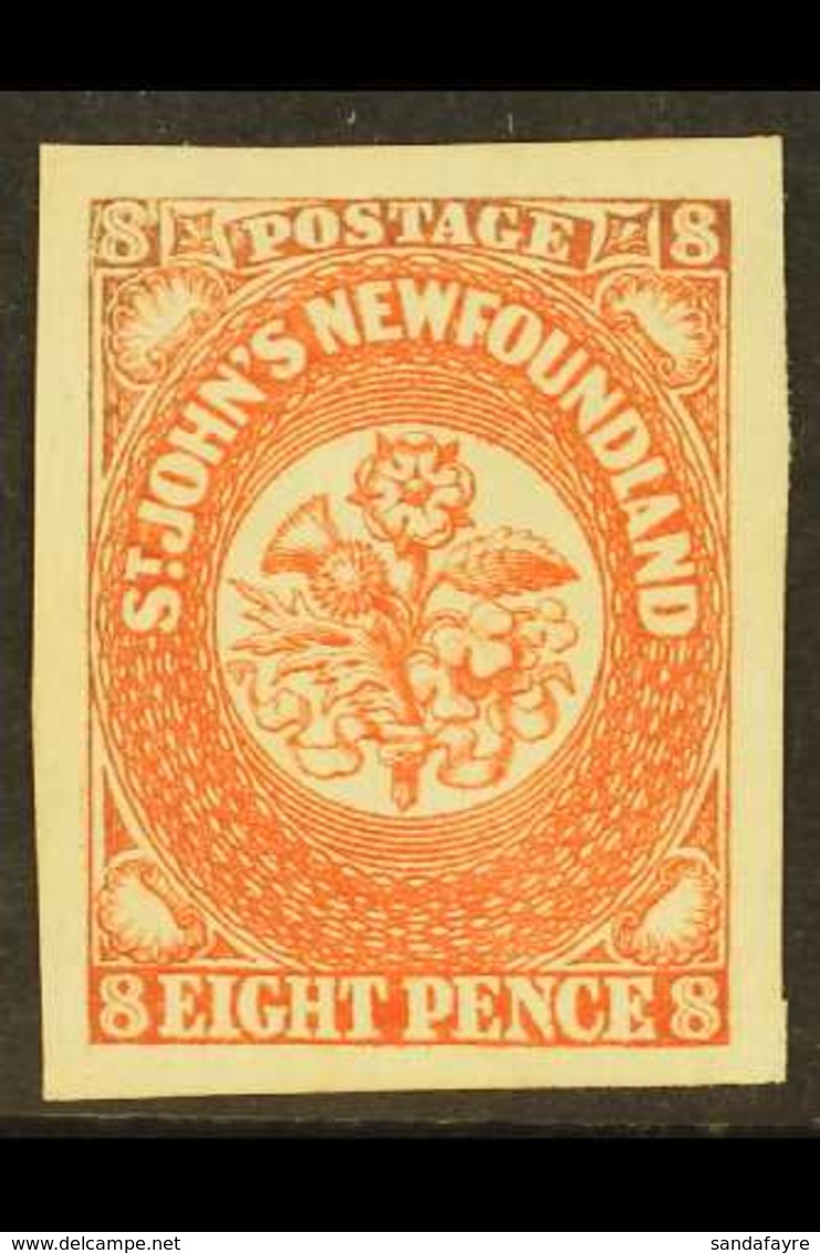 1857 8d Scarlet Vermilion, SG 8, Very Fine Mint No Gum With Huge Margins All Round. For More Images, Please Visit Http:/ - Sonstige & Ohne Zuordnung