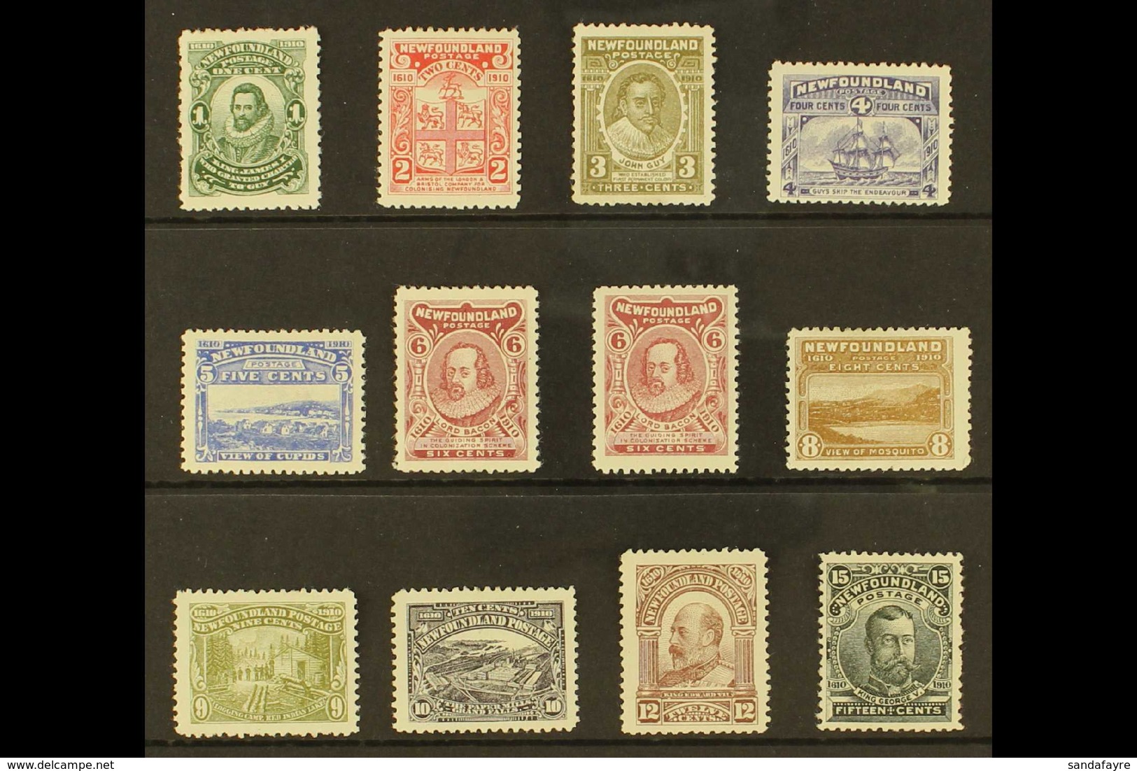 1910 Colonization (perf 12) Complete Set Including 6c Both Types, SG 95/105 Incl 100 A/b, Fine Mint. (12 Stamps) For Mor - Altri & Non Classificati