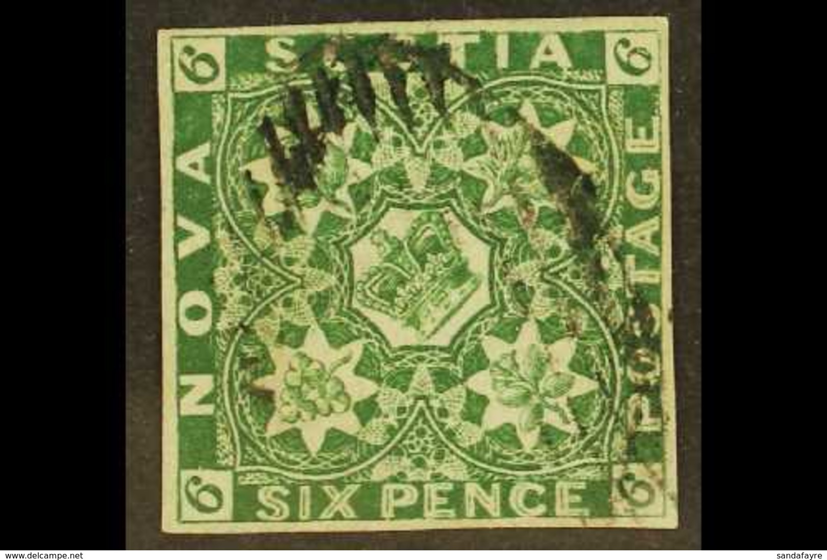 1851 6d Deep Green, SG 6, Very Fine Used With Good Clear Margins All Round, Neat Cancel And Deep Even Colour. For More I - Other & Unclassified