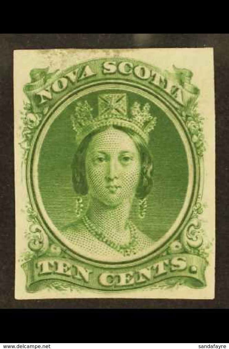 1860 10c Green Plate Proof On India, Uni 12TCxi, Fine With Even Margins All Round. For More Images, Please Visit Http:// - Altri & Non Classificati