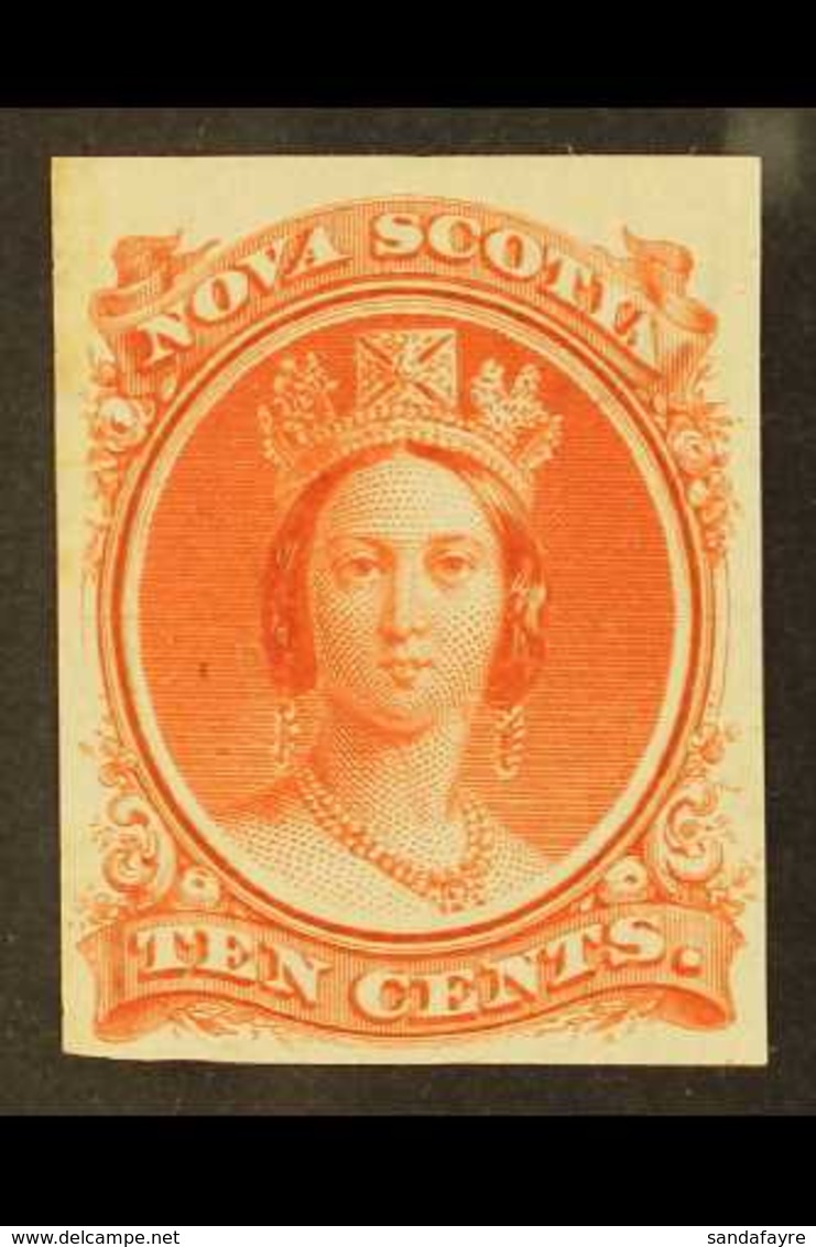 1860 10c Scarlet Plate Proof On India, Uni 12TCix, Very Fine With Even Margins All Round. For More Images, Please Visit  - Andere & Zonder Classificatie