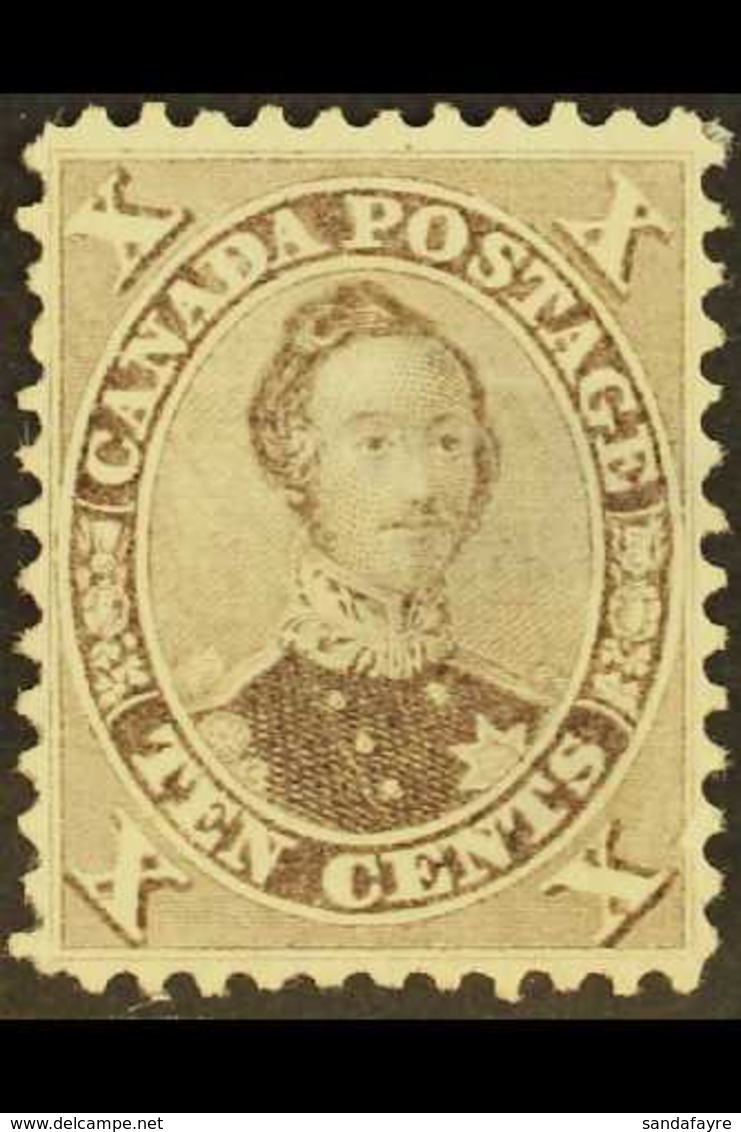 1859 10c Brown, SG 36, Well Centred, Unused & Without Gum , Hinge Thin. For More Images, Please Visit Http://www.sandafa - Autres & Non Classés