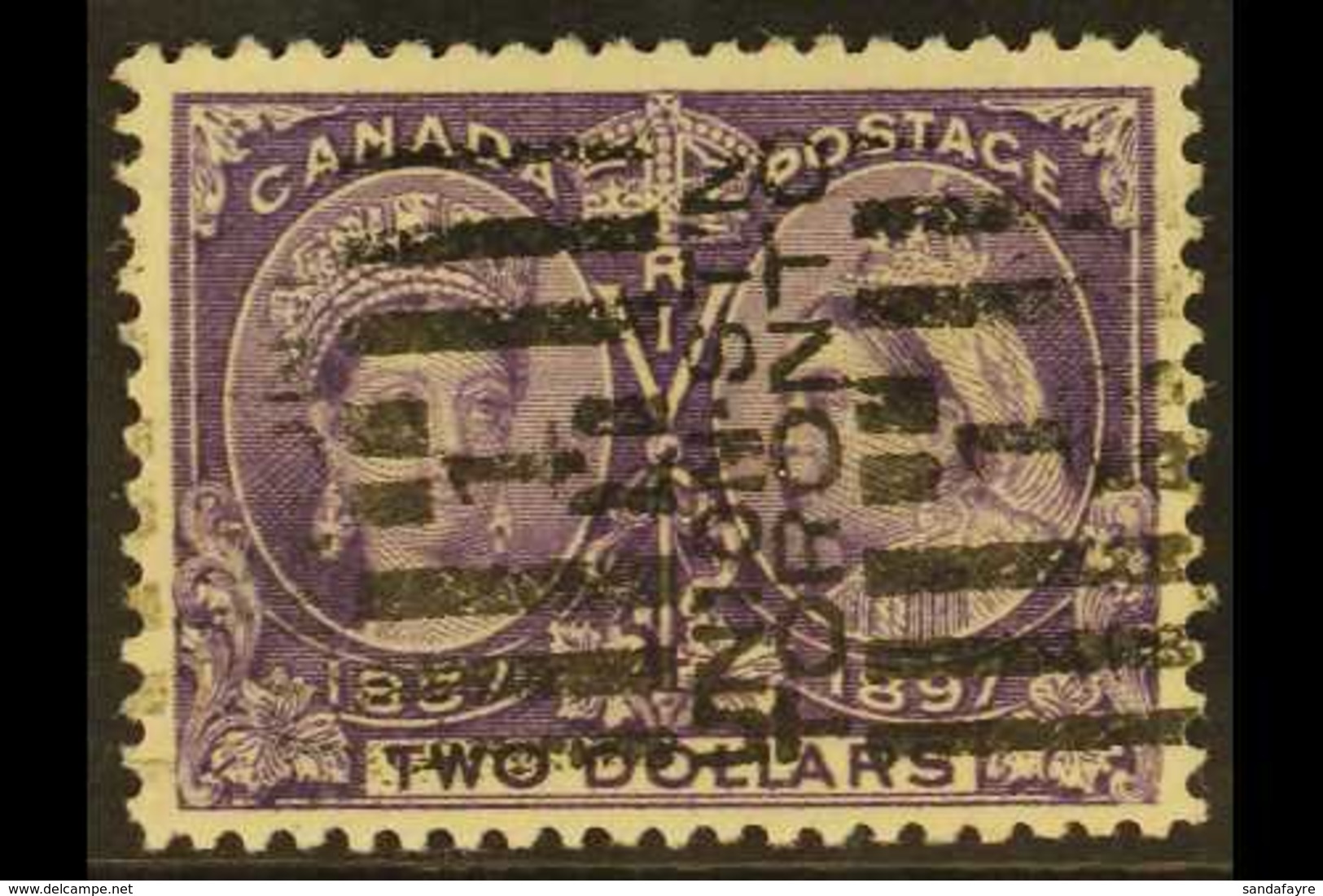 1897 $2 Deep Violet, SG 137, Good Used With Toronto Roller Cancel For More Images, Please Visit Http://www.sandafayre.co - Andere & Zonder Classificatie