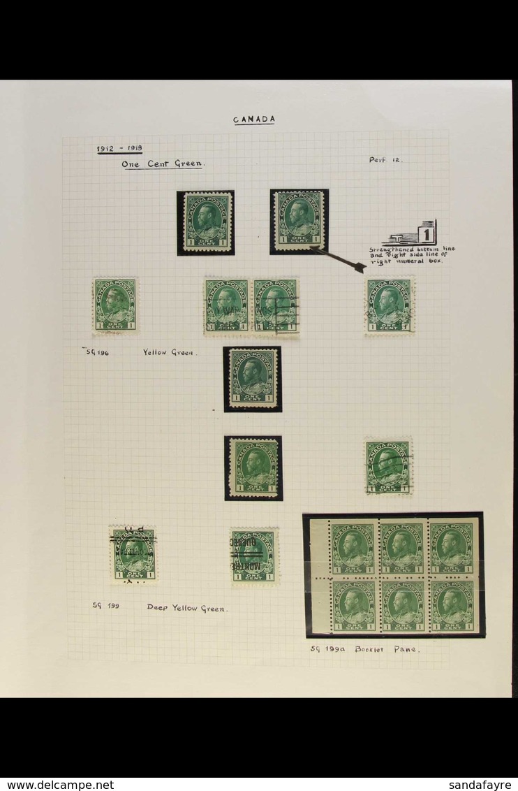 1911-1935 ATTRACTIVE COLLECTION With Some Specialization Written Up On Leaves, Mostly Both Fine Mint & Used Examples Wit - Andere & Zonder Classificatie