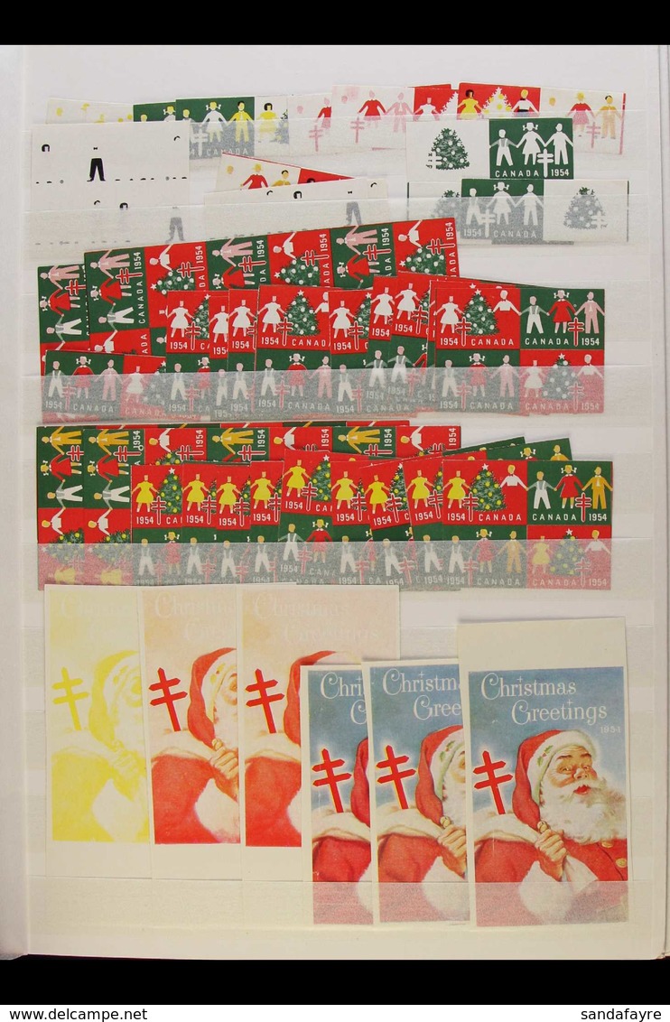 CHRISTMAS ANTI-TB SEALS - PROGRESSIVE PROOFS 1939-1972 Substantial And Extensive Stock Of IMPERF PROGRESSIVE PROOFS, Sup - Andere & Zonder Classificatie