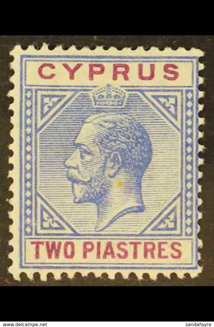 1912-15 (wmk Mult Crown CA) 2pi Blue And Purple With Broken Bottom Left Triangle Variety, SG 78a, Fine Fresh Mint, Very  - Autres & Non Classés