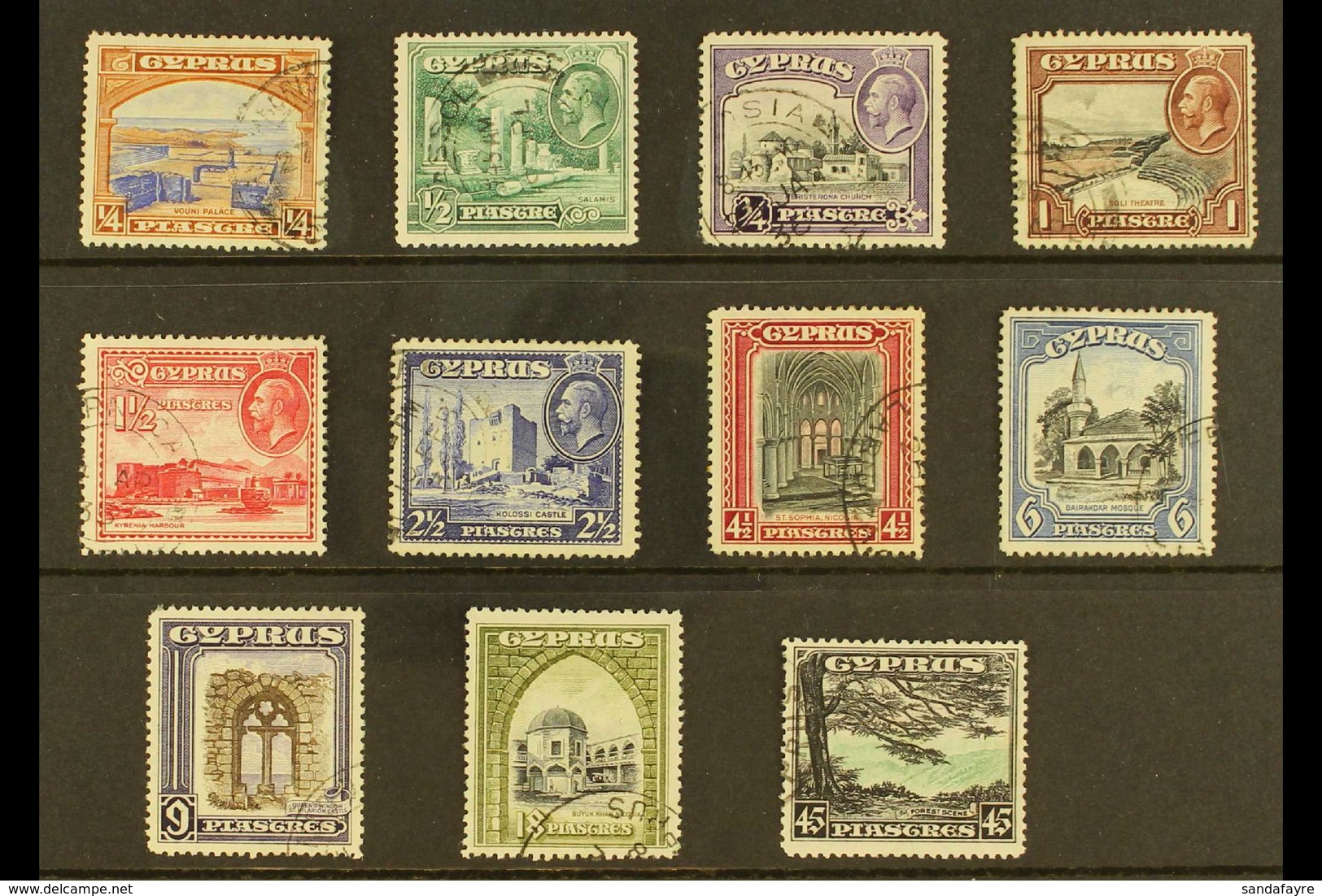 1934 Definitives Complete Set, SG 133/43, Very Fine Used. (11 Stamps) For More Images, Please Visit Http://www.sandafayr - Andere & Zonder Classificatie