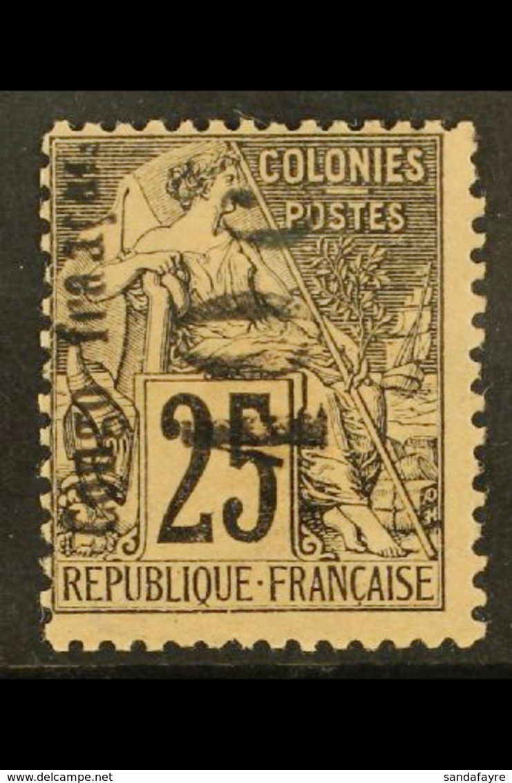 CONGO 10c On 25c, Small "O", Reading Upwards, Yv 5b, Very Fine Mint Small Part Og. For More Images, Please Visit Http:// - Andere & Zonder Classificatie