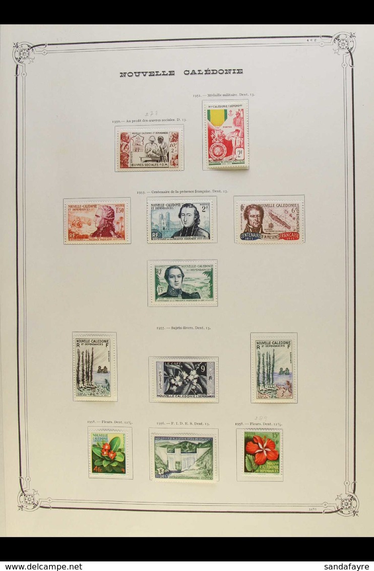 NEW CALEDONIA 1950-1967 COMPLETE SUPERB MINT COLLECTION On Pages, All Different, Inc 1953 Centenary Set, 1955 Set, 1959  - Autres & Non Classés