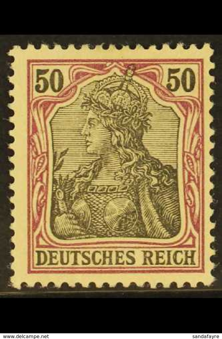 1902 Black & Purple On Rose (Michel 76, SG 75, Never Hinged Mint, Very Fresh, Expertized Hennies BPP. For More Images, P - Autres & Non Classés