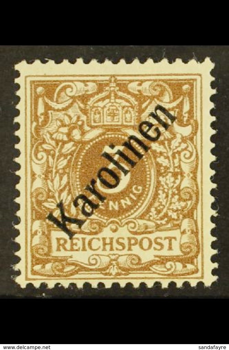 CAROLINE ISLANDS 1899 3pf Grey-brown Overprint Type I (Michel 1 I, SG 1), Fine Mint, Very Fresh. For More Images, Please - Sonstige & Ohne Zuordnung