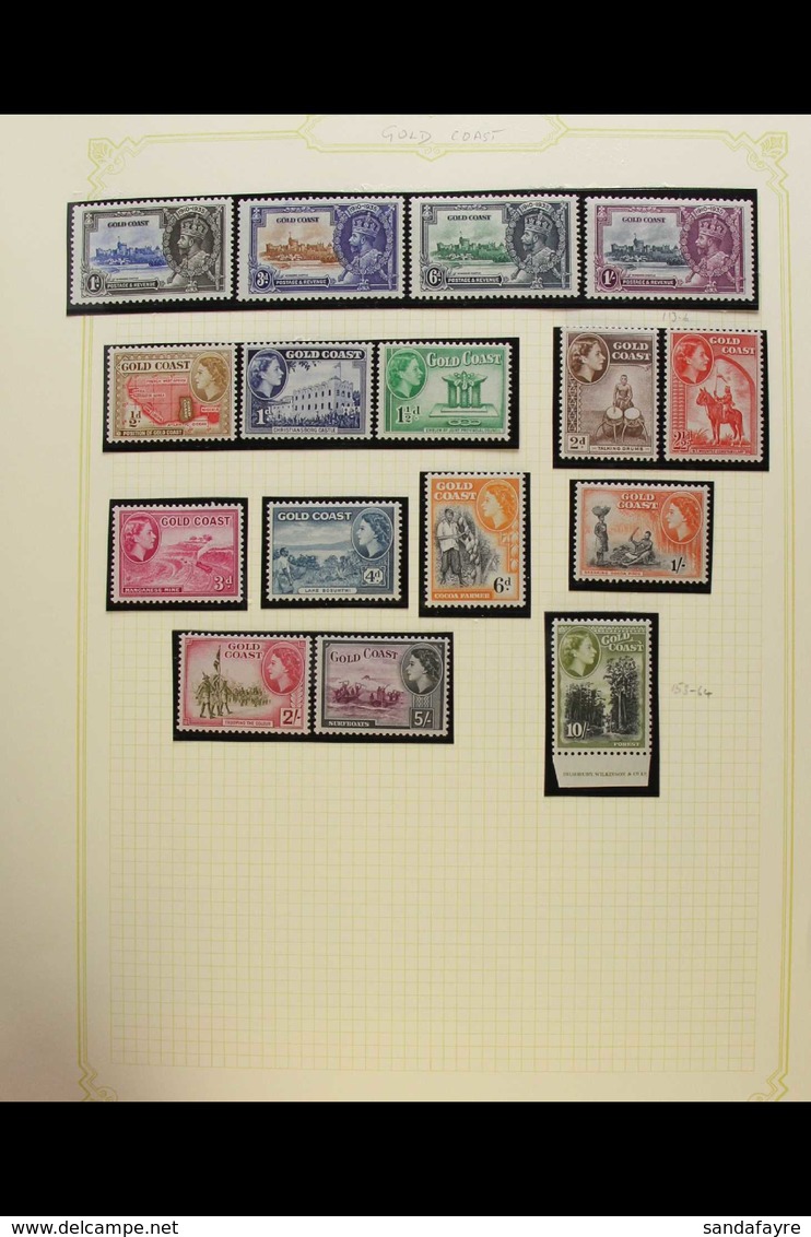 1935-84 FINE MINT COLLECTION An All Different Collection In An Album. Includes 1935 Silver Jubilee Set, 1952-54 Complete - Ghana (1957-...)
