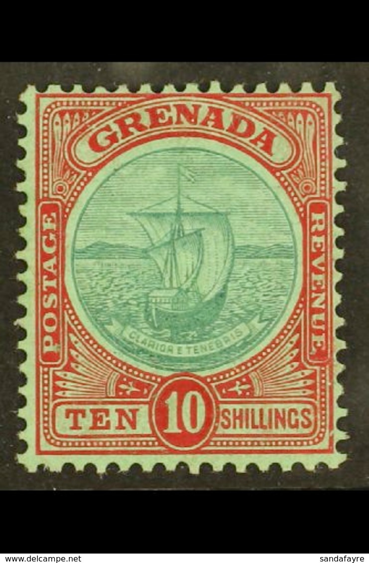 1908 10s Green And Red/green, SG 83, Very Fine Mint. For More Images, Please Visit Http://www.sandafayre.com/itemdetails - Grenada (...-1974)