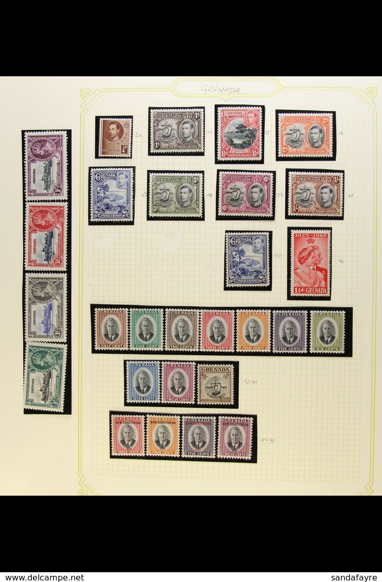 1935-74 FINE MINT COLLECTION An All Different Collection Which Includes 1935 Jubilee Set, 1938 Defins To 6d And 1s, 1970 - Grenada (...-1974)