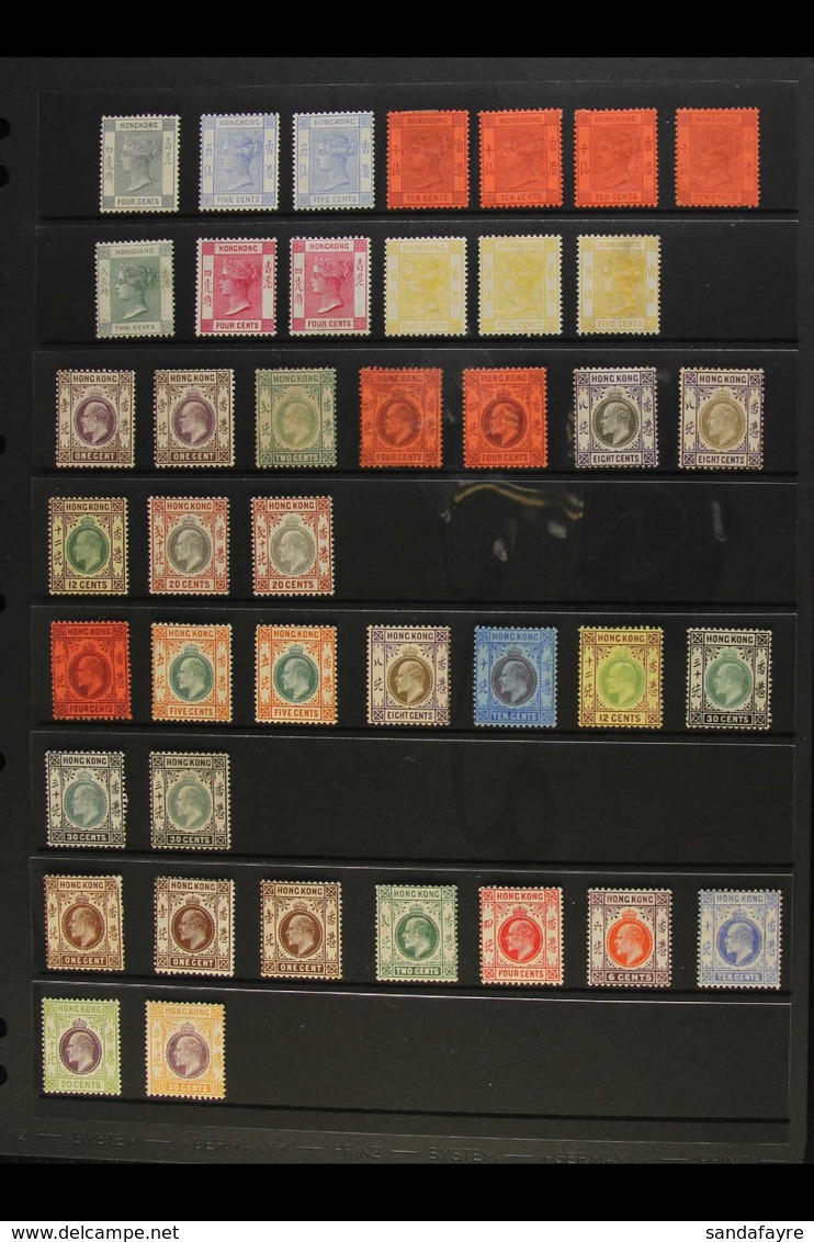 1882-1911 MINT / NHM HOARD CAT £1100+ An Attractive Mint Selection On A Stock Page. Includes QV Ranges To 5c Shades & 10 - Sonstige & Ohne Zuordnung