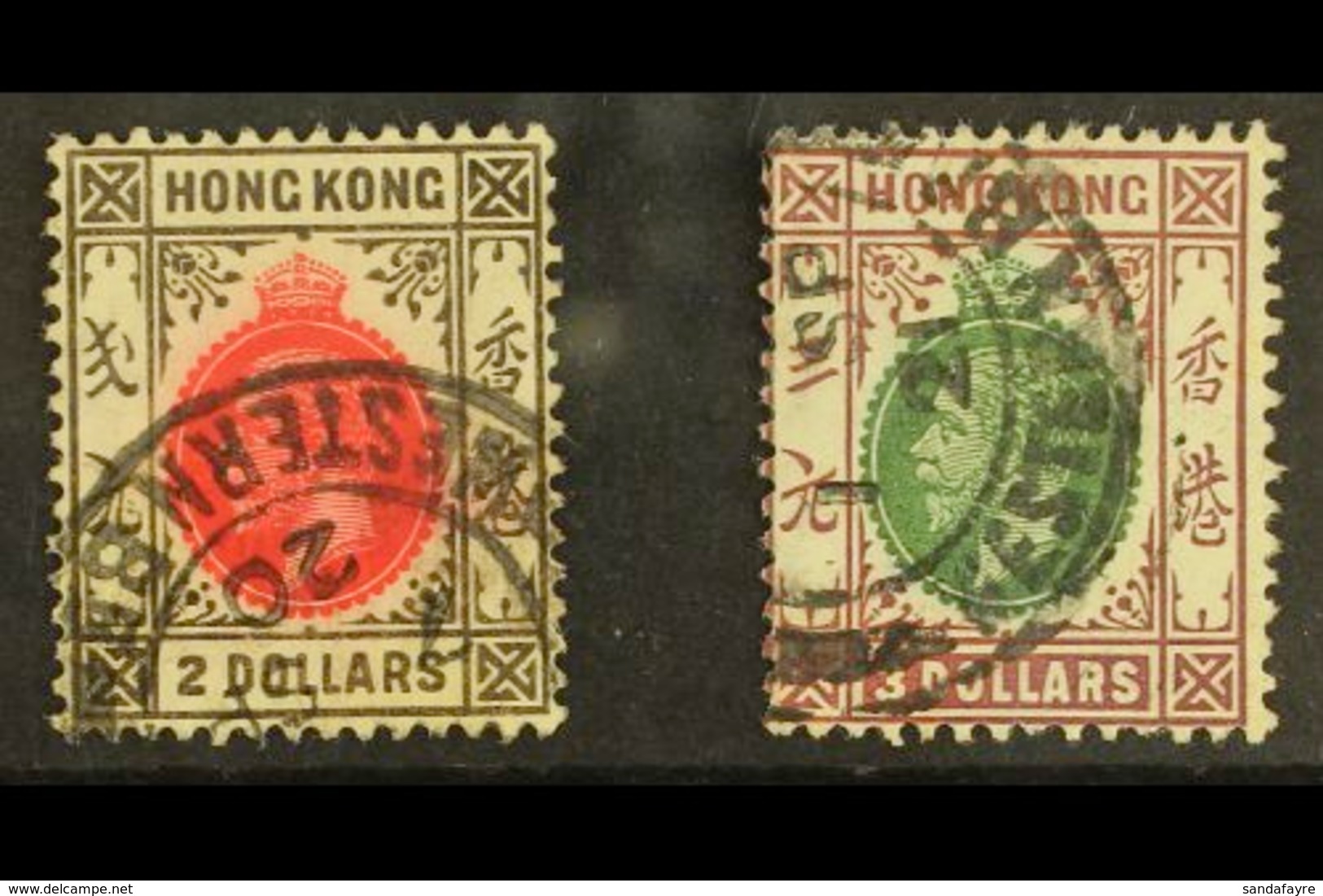 1912-21 (wmk Mult Crown CA) $2 And $3, SG 113/14, Fine Cds Used. (2 Stamps) For More Images, Please Visit Http://www.san - Andere & Zonder Classificatie